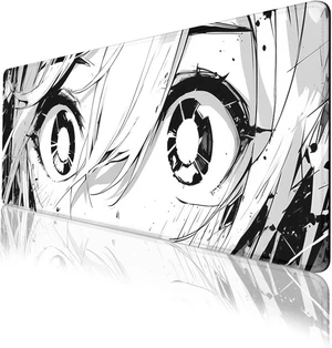Anime Mouse Pad Black White Manga Cute Girl Eye Large Desk Mat Extended Large Laptop Keyboard Non-Slip Rubber Base with Stitched Edges for Home 31.5 x 11.8 Mouse Pads for Desk Home Office Gaming Anime Mouse Pad Black White Manga Cute Girl Eye Large Desk Mat Extended Large Laptop Keyboard Non-Slip Rubber Base with Stitched Edges for Home 31.5 x 11.8 Mouse Pads for Desk Home Office Gaming