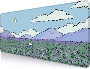 Anime Lavender Desk Mat Cute Green Purple Blue XL Large Gaming Mouse Pad for Laptop Kawaii Landscape Japanese Deskmat Mousepad Computer Pad 31.5 X 11.8 Inch Anime Lavender Desk Mat Cute Green Purple Blue XL Large Gaming Mouse Pad for Laptop Kawaii Landscape Japanese Deskmat Mousepad Computer Pad 31.5 X 11.8 Inch
