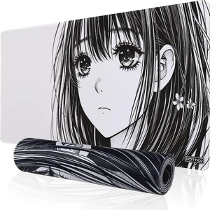 XXL Anime Mouse Pad Large Gaming Desk Mat Manga Style Extended Mousepad with Non-Slip Rubber Base Stitched Edges Waterproof Surface Smooth Tracking for Office & Home 35.4x15.7 in XXL Anime Mouse Pad Large Gaming Desk Mat Manga Style Extended Mousepad with Non-Slip Rubber Base Stitched Edges Waterproof Surface Smooth Tracking for Office & Home 35.4x15.7 in