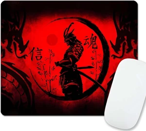 Japanese Samurai Gaming Mouse Pad for Laptop Cool Anime Red Black Dragon Mousepad Computer Pad for Player Office 9.5 X 7.9 Inch Japanese Samurai Gaming Mouse Pad for Laptop Cool Anime Red Black Dragon Mousepad Computer Pad for Player Office 9.5 X 7.9 Inch