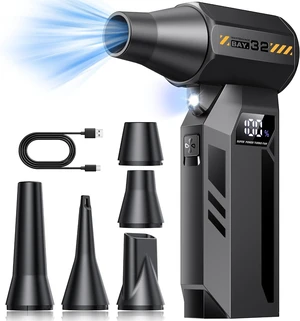 Compressed Air Duster 150000 RPM Electric Air Duster LED Display&Light