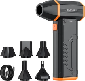 Compressed Air Duster 110000RPM Cordless Electric Air Duster Rechargeable Brushless Motor Blower 3-Gear Adjustable Turbo Fan Duster Blower for Computer Car Outdoor and House Compressed Air Duster 110000RPM Cordless Electric Air Duster Rechargeable Brushless Motor Blower 3-Gear Adjustable Turbo Fan Duster Blower for Computer Car Outdoor and House