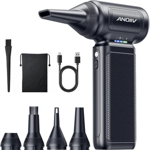 Compressed Air Duster 130 000RPM 3-Gear Adjustable 5Nozzles Compressed Air Duster 130 000RPM 3-Gear Adjustable 5Nozzles