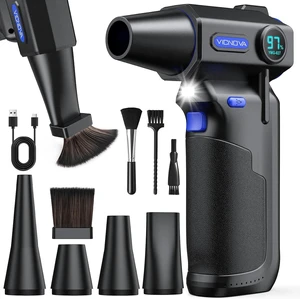 Compressed Air Duster 150000RPM 3-Gear Brushless Motor Cordless Electric Air Blower Rechargeable Air Blower with LED Light for PC Computer Laptop Keyboard Car Cleaning Gifts for Men Compressed Air Duster 150000RPM 3-Gear Brushless Motor Cordless Electric Air Blower Rechargeable Air Blower with LED Light for PC Computer Laptop Keyboard Car Cleaning Gifts for Men