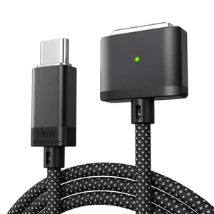 USB-C to Magnetic 3 Cable 2m/6.6ft 140W PD Braided LED USB-C to Magnetic 3 Cable 2m/6.6ft 140W PD Braided LED