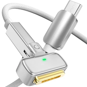 140W Magnetic 3 Charging Cable 6.6FT (2M) Braided USB-C to Magnetic 3 Cord Compatible with MagSafe 3 for M1-M4 MacBook Pro 14/16 (2021-2025) & Air 13/15 (2022-2025) Fast Charge
