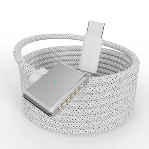 140W USB-C to Magnetic 3 Cable Safe Charging Cable Compatible with MacBook Pro 2021 M1 Pro & Max 14 16 MacBook Air 2022 M2 2023 M2 Pro & Max 14 16 - 6.6ft White