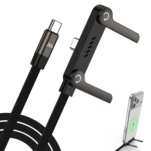 Invisible Stand Charger Cable 240w Fast Charging USB C to USB C Cord 5FT Invisible Stand Charger Cable 240w Fast Charging USB C to USB C Cord 5FT