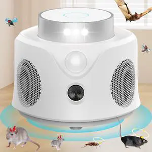 Ultrasonic Mice Repellent Indoor Plug in, 360° Rodent Repeller for House Ultrasonic Mice Repellent Indoor Plug in, 360° Rodent Repeller for House
