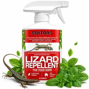 Lizard Repellent 32 OZ Reptile Deterrent Outdoor or Indoor 100% Natural Spray Lizard Repellent 32 OZ Reptile Deterrent Outdoor or Indoor 100% Natural Spray