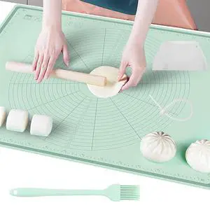 Silicone Pastry Mat 32" x 24", Extra Thick Non-stick Dough Rolling Mat Silicone Pastry Mat 32" x 24", Extra Thick Non-stick Dough Rolling Mat