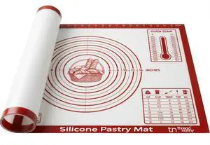 XL Silicone Pastry Mat for Baking Dough Mat, Extra Large 28x20 inches Red XL Silicone Pastry Mat for Baking Dough Mat, Extra Large 28x20 inches Red
