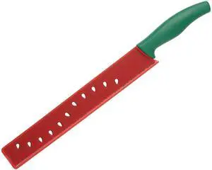 Watermelon Knife, Serrated Fruit Slicer for Watermelon and Large Fruit, Long Blade for Clean Slicing, Easy Cutting Tool Watermelon Knife, Serrated Fruit Slicer for Watermelon and Large Fruit, Long Blade for Clean Slicing, Easy Cutting Tool