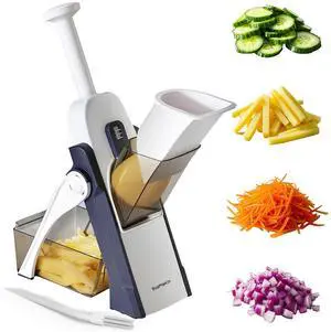Safe Mandoline Slicer for Kitchen,Adjustable Potato Slicer 1-8 mm Safe Mandoline Slicer for Kitchen,Adjustable Potato Slicer 1-8 mm