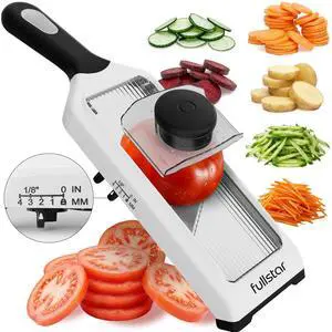 Handheld Mandoline Vegetable Slicer & Julienne Cutter Handheld Mandoline Vegetable Slicer & Julienne Cutter