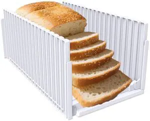 Bread Slicer for Homemade Breads , Adjustable Thickness Slicing Guide , Foldable Portable Bread Cutter Suitability for Homemade Breads, Bagel ,Cakes - Kitchen Gadget, Baking Tool ,Gifts for Mom Dad Bread Slicer for Homemade Breads , Adjustable Thickness Slicing Guide , Foldable Portable Bread Cutter Suitability for Homemade Breads, Bagel ,Cakes - Kitchen Gadget, Baking Tool ,Gifts for Mom Dad