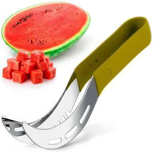 Watermelon Cutter Slicer Tool with a Stainless Steel Blade, 9 Inch Watermelon Cutter Slicer Tool with a Stainless Steel Blade, 9 Inch