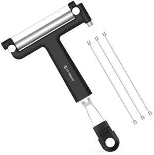 Adjustable Wire Cheese Slicer Cutter, 50% Stronger Wires with 2nd Gen Wire Fixing Mechanism, Adjustable Hand-Held Wire Cheese Cutter, Quick Replacement, Dishwasher Safe, with 3 Extra Wires Adjustable Wire Cheese Slicer Cutter, 50% Stronger Wires with 2nd Gen Wire Fixing Mechanism, Adjustable Hand-Held Wire Cheese Cutter, Quick Replacement, Dishwasher Safe, with 3 Extra Wires