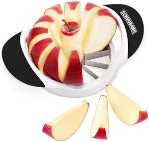 3.5 Inch Apple Slicer with 12 Sharp Blades - Professional Apple Cutter - Stainless Steel Apple Corer - Super Sharp Apple Slicer and Corer - Slice Apple with Ease(Black) 3.5 Inch Apple Slicer with 12 Sharp Blades - Professional Apple Cutter - Stainless Steel Apple Corer - Super Sharp Apple Slicer and Corer - Slice Apple with Ease(Black)