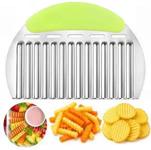 Large Crinkle Cutter French Fry Cutter, Potato Wavy Chopper Large Crinkle Cutter French Fry Cutter, Potato Wavy Chopper
