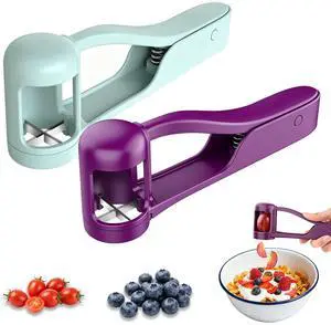 Grape and Cherry Tomato Cutter, Fruit Slicer Handheld, One Second Fruit Slicer for Cherry Tomatoes, Ideal for Grapes, Cherry Tomatoes, Strawberries, Blueberries, And Small Fruits Grape and Cherry Tomato Cutter, Fruit Slicer Handheld, One Second Fruit Slicer for Cherry Tomatoes, Ideal for Grapes, Cherry Tomatoes, Strawberries, Blueberries, And Small Fruits