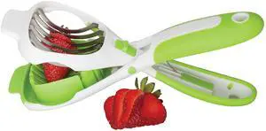 Handy Dandy Slicer For Eggs, Fruit, Mushrooms, Stainless Steel Blades, Non-Slip Grip, Spring-Loaded Action Handy Dandy Slicer For Eggs, Fruit, Mushrooms, Stainless Steel Blades, Non-Slip Grip, Spring-Loaded Action