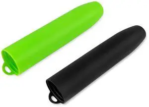 Upgraded Closed-Bottom Silicone Garlic Roller, Mess-Free Garlic Peelers for Home Cooking, Keep Counter Clean, Black and Green Upgraded Closed-Bottom Silicone Garlic Roller, Mess-Free Garlic Peelers for Home Cooking, Keep Counter Clean, Black and Green