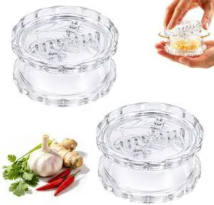 Transparent Manual Garlic Twister, Multi-Functional Ginger Mincer Transparent Manual Garlic Twister, Multi-Functional Ginger Mincer