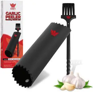 Garlic Peeler Tube Roller & Cleaning Brush Set, Garlic Skin Remover for Cloves Odor-Free Handheld Kitchen Gadget Tool Easy Clean Silicone Tube Kitchen Essentials Cooking Accessories Garlic Peeler Tube Roller & Cleaning Brush Set, Garlic Skin Remover for Cloves Odor-Free Handheld Kitchen Gadget Tool Easy Clean Silicone Tube Kitchen Essentials Cooking Accessories