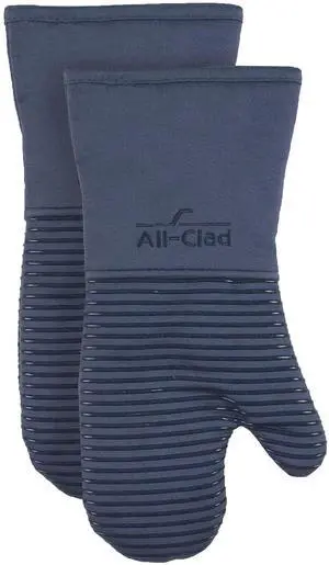 Premium Silicone Oven Mitts, 2-Pack, Indigo Premium Silicone Oven Mitts, 2-Pack, Indigo
