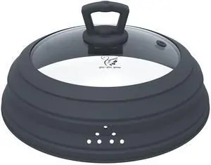 Microwave Splatter Cover Vented Glass Splatter Guard Lid with Collapsible Silicone for Food as Pot Covers 11.8 inch Large Plate for 6 7 8 9 10 11 inch Plate Bowl Microwave Splatter Cover Vented Glass Splatter Guard Lid with Collapsible Silicone for Food as Pot Covers 11.8 inch Large Plate for 6 7 8 9 10 11 inch Plate Bowl