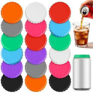 Soda Can Lids Silicone Soda Can Covers Lid Reusable, 9 Colors Soda Can Lids Silicone Soda Can Covers Lid Reusable, 9 Colors