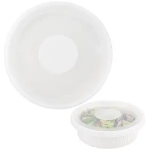 Silicone Lids for CorningWare 2.5 Quart Round Dish, 1 Pack Reusable Covers for CorningWare FS-1 2.5 Quart French White Baking Dish (Dish not Included) Dishwasher & Microwave & Freezer Safe Silicone Lids for CorningWare 2.5 Quart Round Dish, 1 Pack Reusable Covers for CorningWare FS-1 2.5 Quart French White Baking Dish (Dish not Included) Dishwasher & Microwave & Freezer Safe