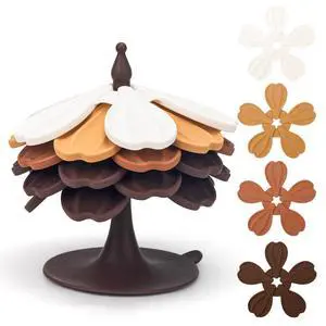 Silicone Trivets for Hot Dishes Pans Teapot Cups, Vynusio Trivet Tree Set 6 Pack Trivets +1 Stand - Collapsible Hot Pads Heat Pot Holders, Hot Pads for Table Countertops Kitchen, Fall Color Silicone Trivets for Hot Dishes Pans Teapot Cups, Vynusio Trivet Tree Set 6 Pack Trivets +1 Stand - Collapsible Hot Pads Heat Pot Holders, Hot Pads for Table Countertops Kitchen, Fall Color