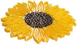 Silicone Sunflower Trivet, 6-Inch Silicone Sunflower Trivet, 6-Inch