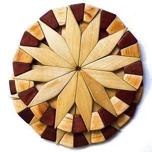 Natural Wood Trivets for Hot Dishes, Table & Counter Protection Natural Wood Trivets for Hot Dishes, Table & Counter Protection