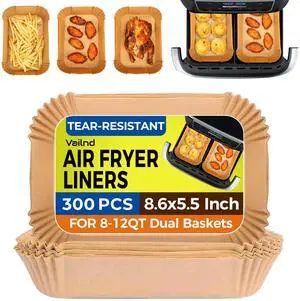 Air Fryer Liners Disposable for Ninja Dual Basket Air Fryer Liners Disposable for Ninja Dual Basket