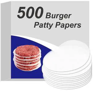 Burger Patty Paper Round 4.5 Inch Set of 500 Non Stick Pad for Press Patty Hamburger Parchment Papers Burger Patty Paper Round 4.5 Inch Set of 500 Non Stick Pad for Press Patty Hamburger Parchment Papers
