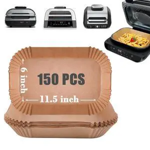 Parchment Paper Liners 150 Pcs for Ninja Foodi Smart XL, Air Fryer Liners Disposable Rectangle Accessories Fit Ninja Grill FG551/DG551/IG651 Parchment Paper Liners 150 Pcs for Ninja Foodi Smart XL, Air Fryer Liners Disposable Rectangle Accessories Fit Ninja Grill FG551/DG551/IG651