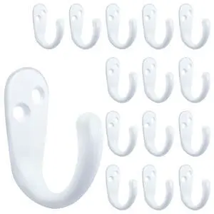 Coat Hooks Wall Mounted White Single Prong Robe Hook Coat Hooks Wall Mounted White Single Prong Robe Hook