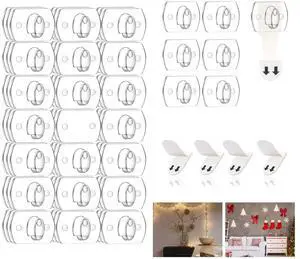 Indoor Mini Light Clips, 60 Clear Clips and 60 Strips Indoor Mini Light Clips, 60 Clear Clips and 60 Strips