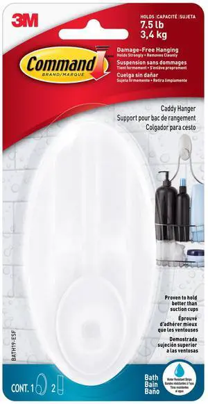 shower Caddy Hanger, 1 Caddy, 2 Strips shower Caddy Hanger, 1 Caddy, 2 Strips