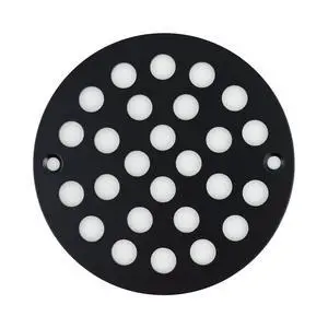 Inch Screw-in Round Shower Drain Cover Replacement Floor Drainer with Screws (Black) Inch Screw-in Round Shower Drain Cover Replacement Floor Drainer with Screws (Black)