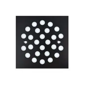 Inch Screw-in Square Floor Drain Cover Replacement Shower Grates with Screws (Black) Inch Screw-in Square Floor Drain Cover Replacement Shower Grates with Screws (Black)