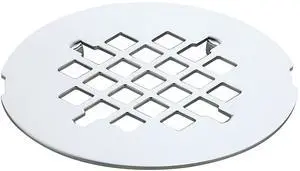 inches Snap-On Round Shower Drain Cover, Stainless Steel (Chrome) inches Snap-On Round Shower Drain Cover, Stainless Steel (Chrome)