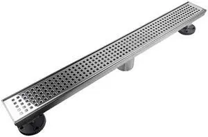 Linear Shower Drain, Polished 304 SS Bathroom Linear Drain Linear Shower Drain, Polished 304 SS Bathroom Linear Drain