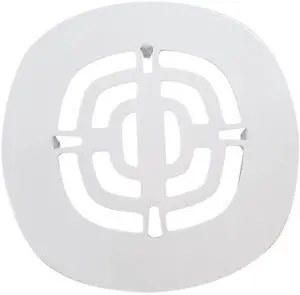 OD Brass Snap-in Shower Strainer Grid Drain Cover, Powder Coat White OD Brass Snap-in Shower Strainer Grid Drain Cover, Powder Coat White