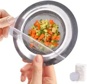 Sink Strainer Bags, 300 PCS Fine-Mesh Disposable Sink Strainer Bags, 300 PCS Fine-Mesh Disposable