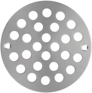 Shower Drain Cover,Round Screw-in Floor Drain Cover,Easy-to-Install Replacement Cover Brushed Nickel Shower Drain Cover,Round Screw-in Floor Drain Cover,Easy-to-Install Replacement Cover Brushed Nickel