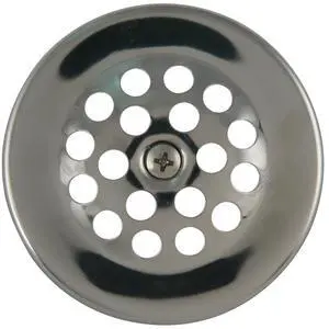 Bathtub Dome Grid Strainer with Screw, 3", Polished Chrome Bathtub Dome Grid Strainer with Screw, 3", Polished Chrome